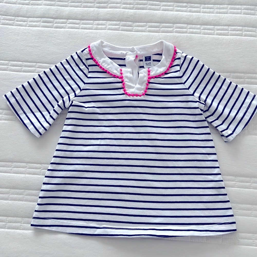 Janie and Jack -girl bathing suit cover - 12-18 Months
